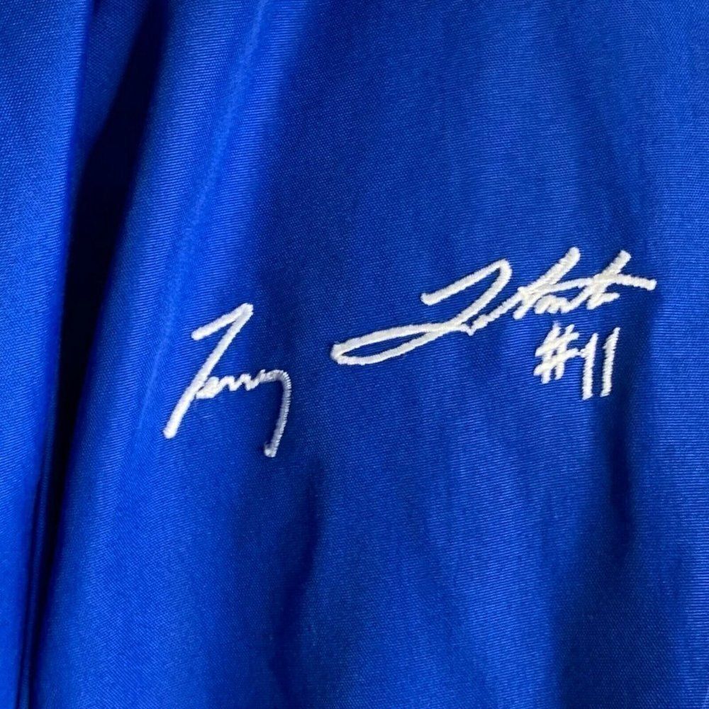 Vintage 80s Baby Ruth Racing Jacket L Blue Labonte - Picture 4 of 8